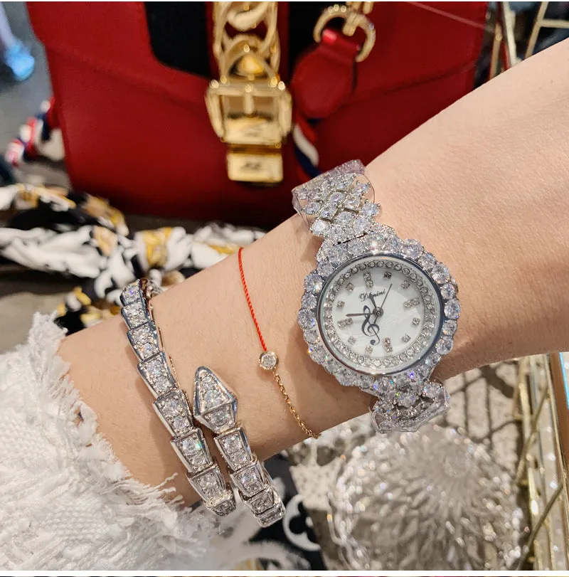 Women's Watch Luxurious Zircon full diamond Bracelet elegant watch