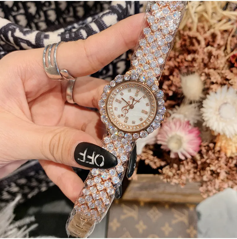 Women's Watch Luxurious Zircon full diamond Bracelet elegant watch