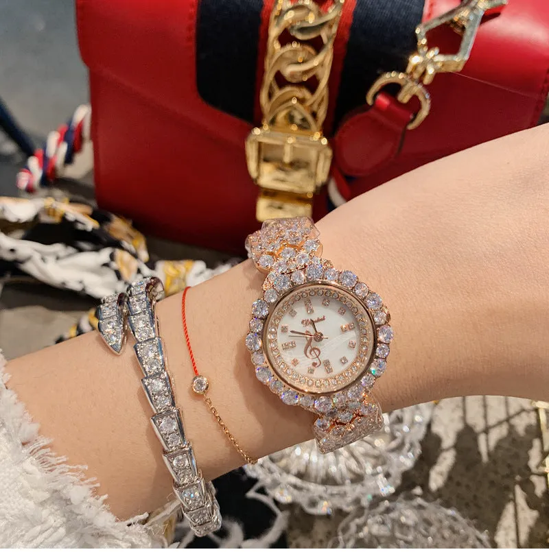 Women's Watch Luxurious Zircon full diamond Bracelet elegant watch